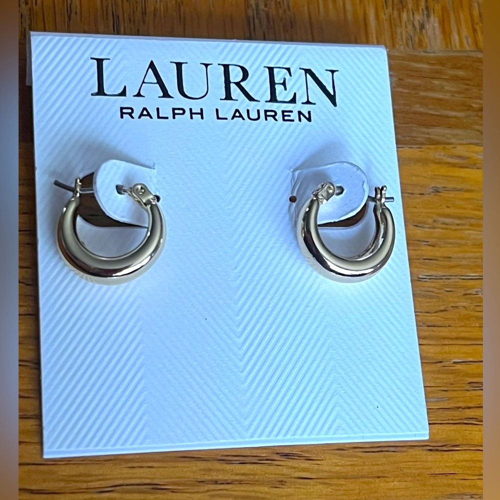 Lauren Ralph Lauren Silver Hoop Earrings
